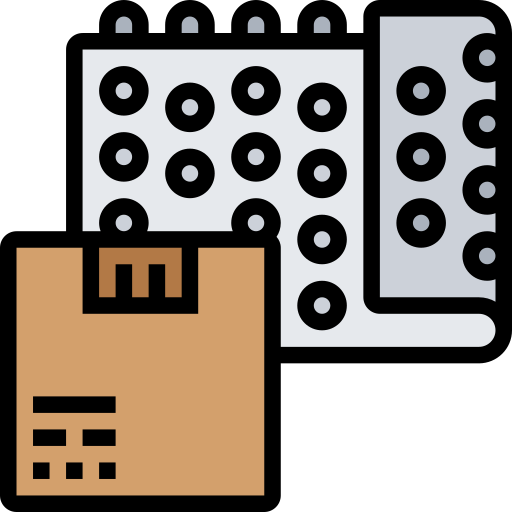 Packing with bubble wrap and clean wrap